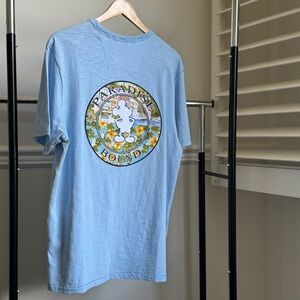Tommy Bahama Disney Shirt Men's Medium Blue Paradise Bound Mickey Vacation NEW